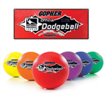 Official NDL rainbow foam 7 inch dodgeball - 6 ball set